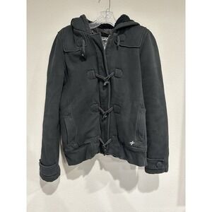 Women's Black Toggle Coat